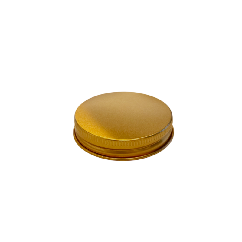 Gold Aluminium Lid 100ml Glass Jar
