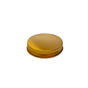 Gold Aluminium Lid 100ml Glass Jar