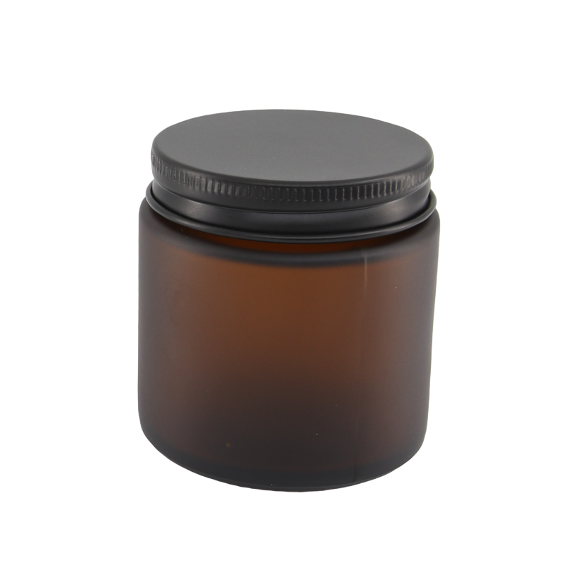 100ml Frosted Amber Jar (no lid)