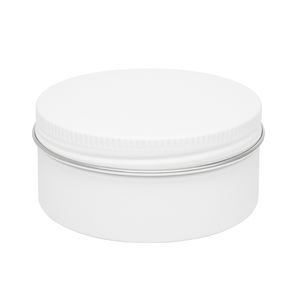 (New) Aluminium Screw Top Matt White 170gm