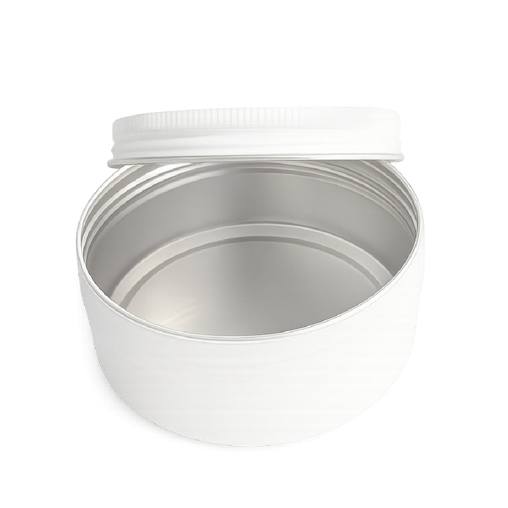 (New) Aluminium Screw Top Matt White 170gm