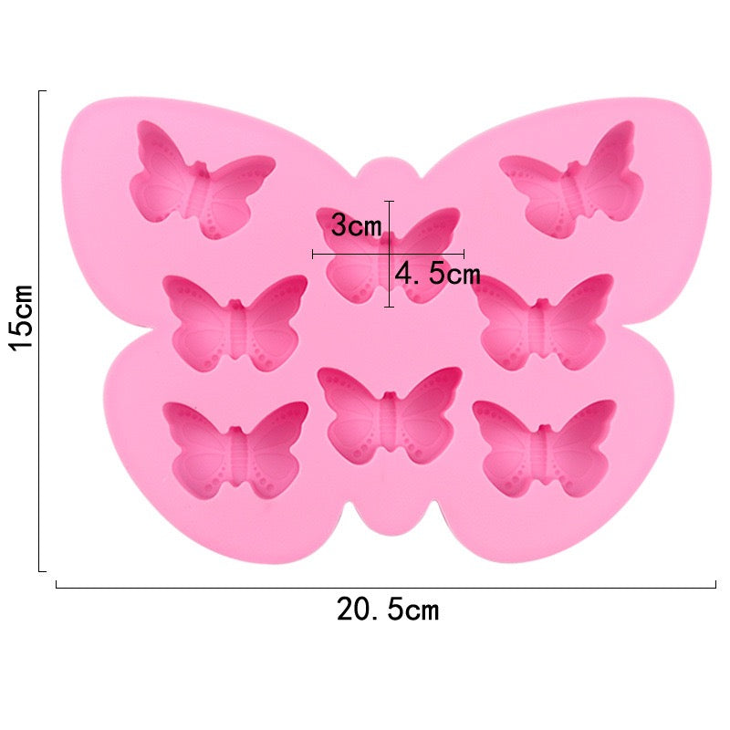 8 Cavity Butterflies Mould