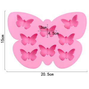 8 Cavity Butterflies Mould