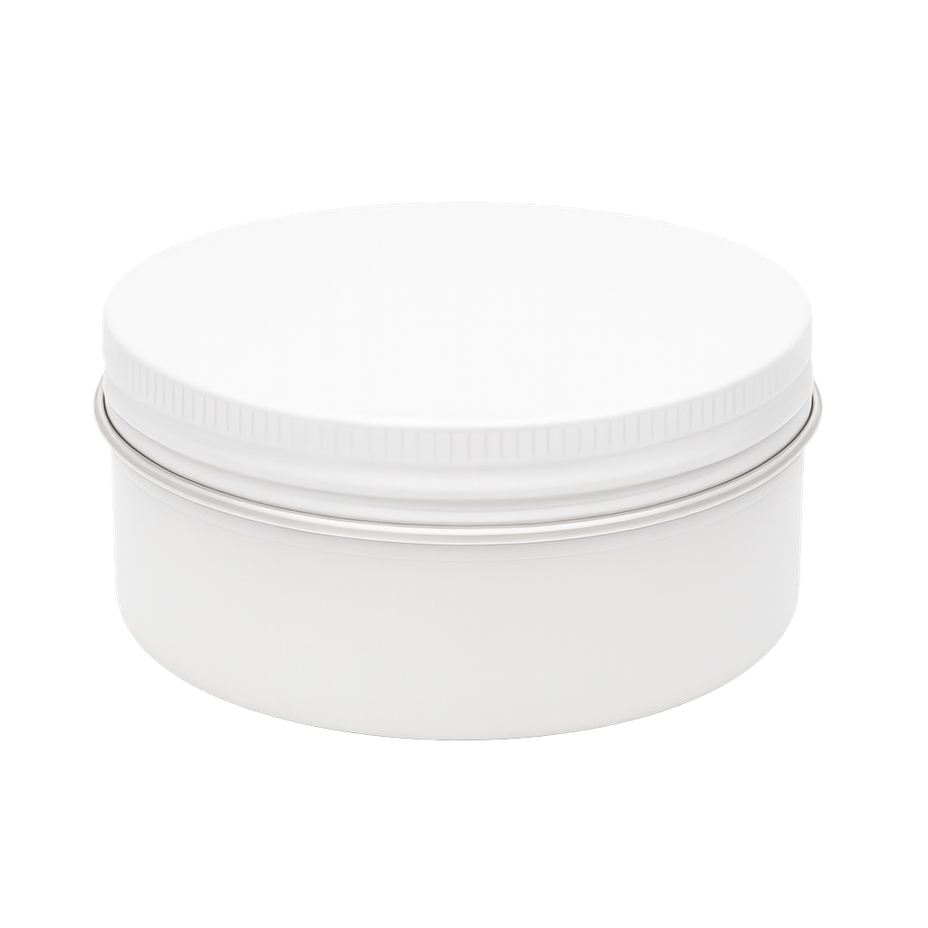 (New) Aluminium Screw Top Matt White 226gm