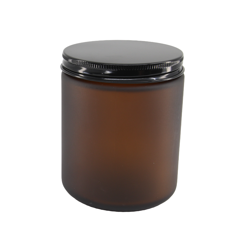 250ml Frosted Amber Jar (no lid)