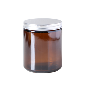 Silver Aluminium Lid 250ml Glass Jar