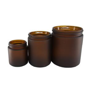 400ml Frosted Amber Jar