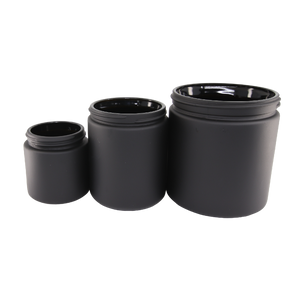 400ml Matt Black Jar (no lid)