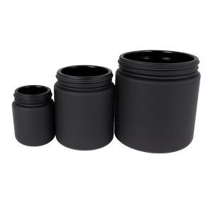 250ml Matt Black Jar (no lid)