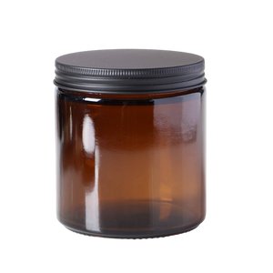 Matt Black Aluminium Lid 400ml Glass Jar