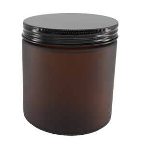 400ml Frosted Amber Jar
