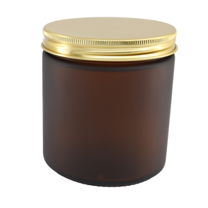 400ml Frosted Amber Jar
