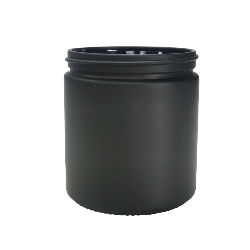 400ml Matt Black Jar (no lid)