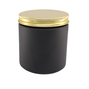 400ml Matt Black Jar (no lid)