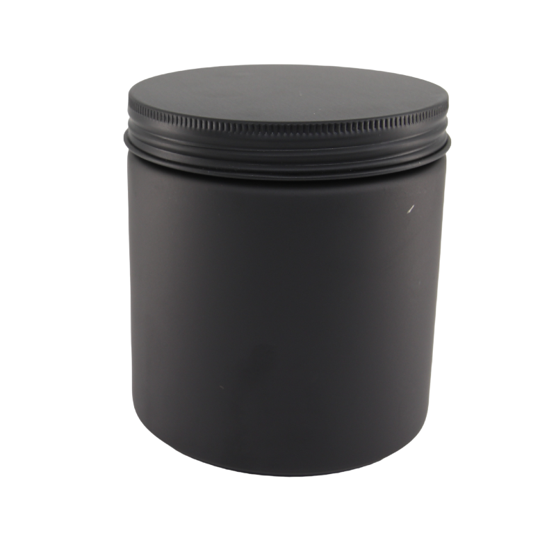 400ml Matt Black Jar (no lid)