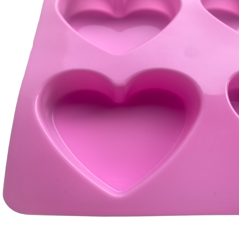 4-cavity heart shape Silicone Mould