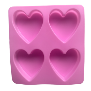 4-cavity heart shape Silicone Mould