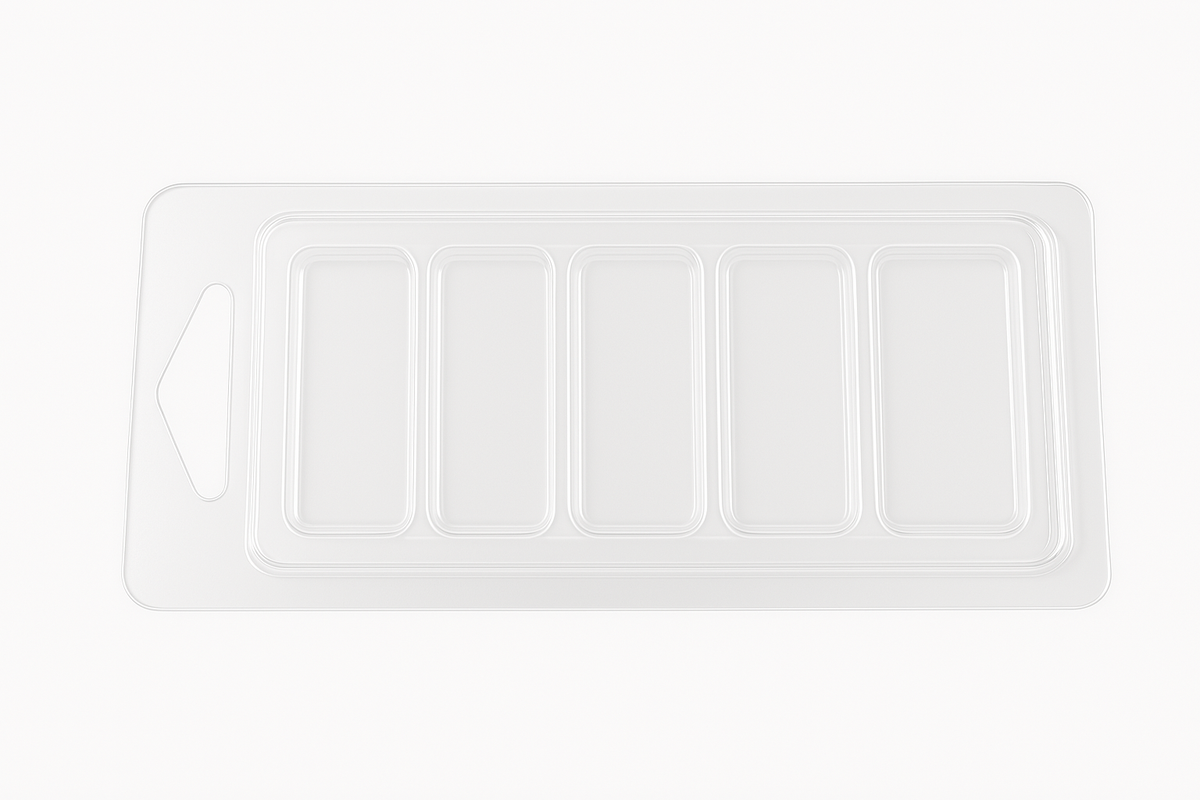 5 Cavity Chocolate Snap Clamshell