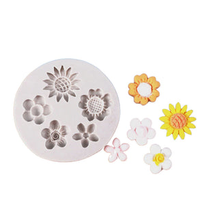 5 Designs Flower Mould