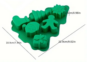 6 Cavity Assorted Christmas Shapes