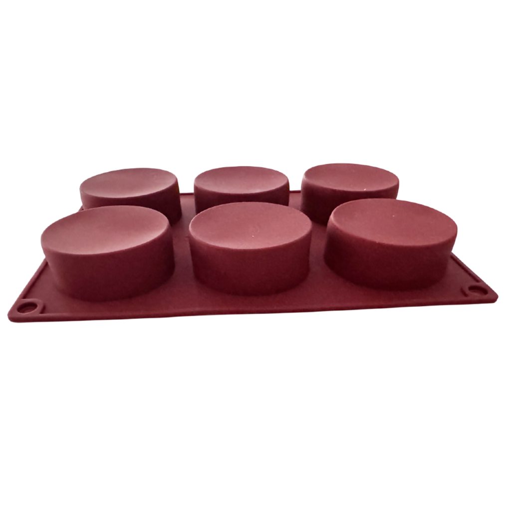 (New) 6 Cavity Round Soap Silicone Mould