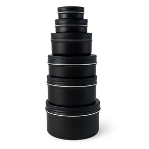 Aluminium Screw Top Matt Black 85gm