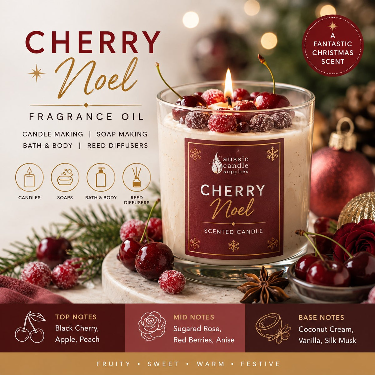 (New) Cherry Noel Fragrance Oil