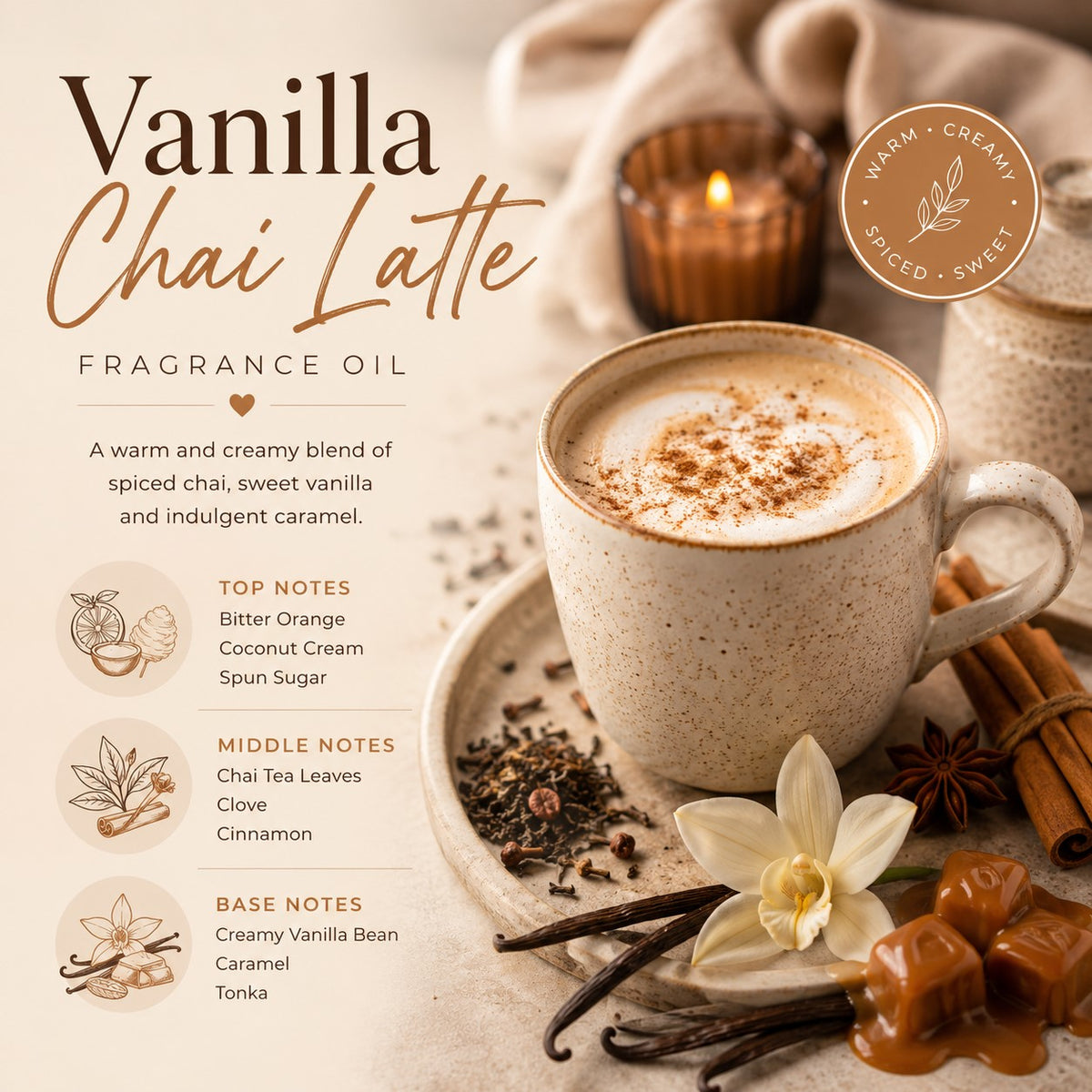 (New) Vanilla Chai Latte Fragrance Oil