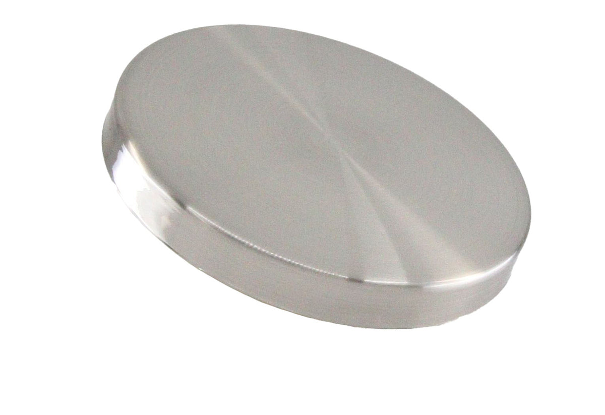 Brushed Silver Metal Lid