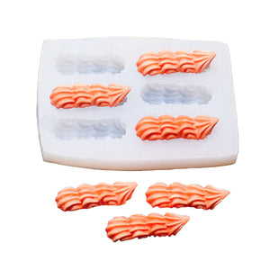 6 Cavity Strip Cream Candy Mould