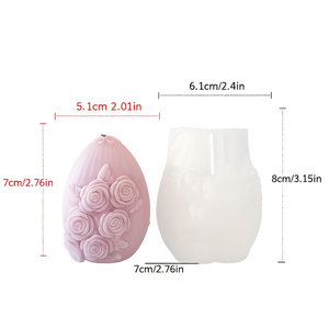 (New) Floral Egg Silicone Mould