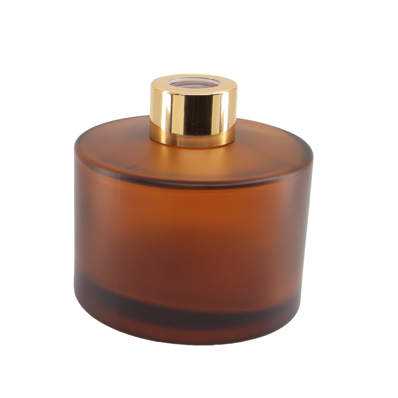 Hamptons Large Frosted Amber Diffuser Bottle