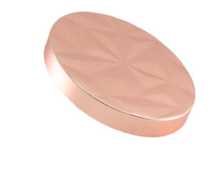 Matt Rose Gold Geo Metal Lid
