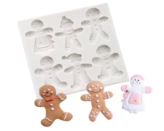 Gingerbread People Silicone Mould