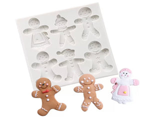 Gingerbread People Silicone Mould