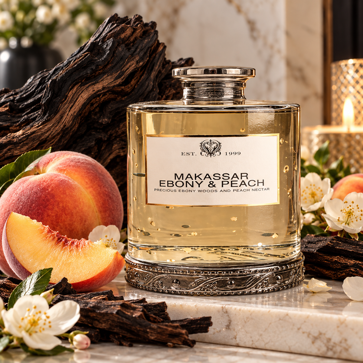 Makassar Ebony & Peach Type Fragrance Oil