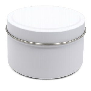 Candle Tin Matt White 170gm