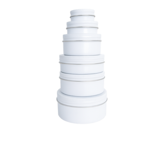 (New) Aluminium Screw Top Matt White 226gm