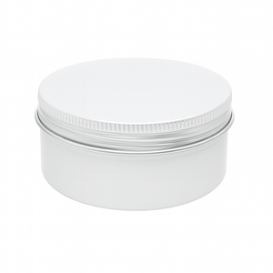 (New) Aluminium Screw Top Matt White 170gm