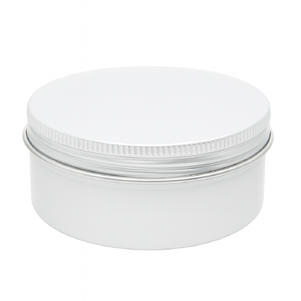 (New) Aluminium Screw Top Matt White 226gm