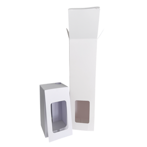 Matt White Reed Jar Box Window
