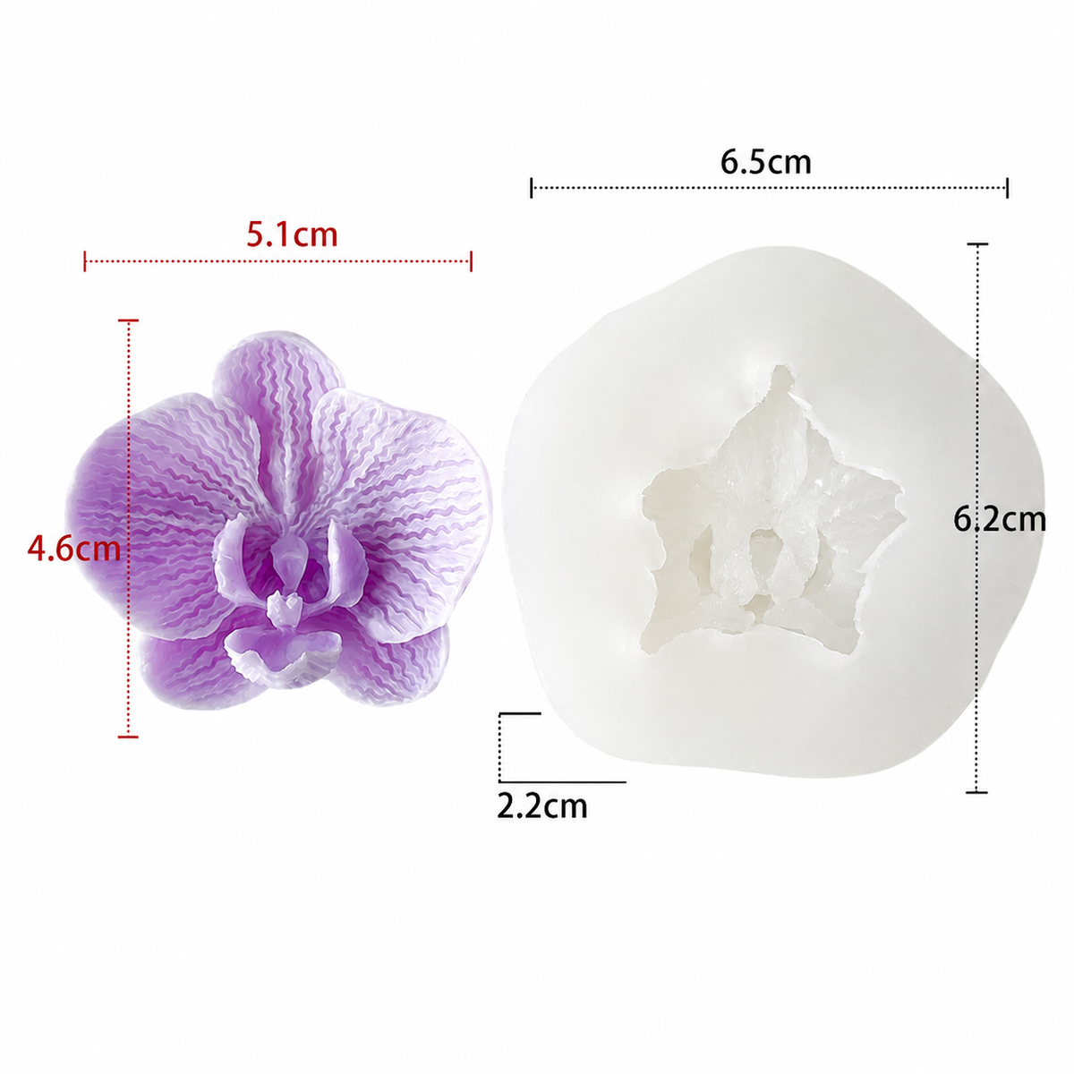 Orchid Silicone Mould