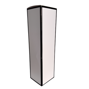 Matt White Reed Jar Box Black Trim