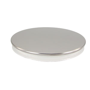 Large Silver Stainless Steel Lid
