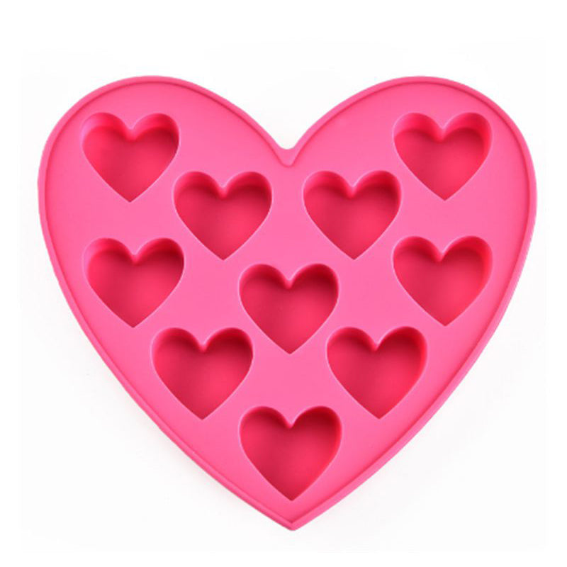 10 Small Hearts Silicone mould