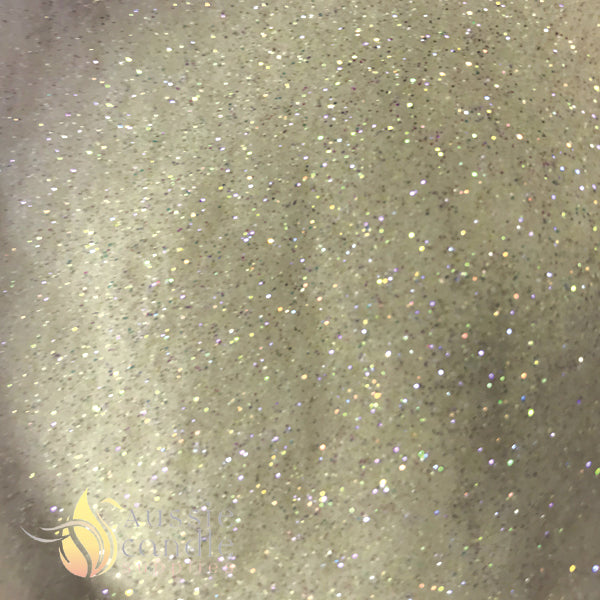 Rainbow Glitter Golden Green