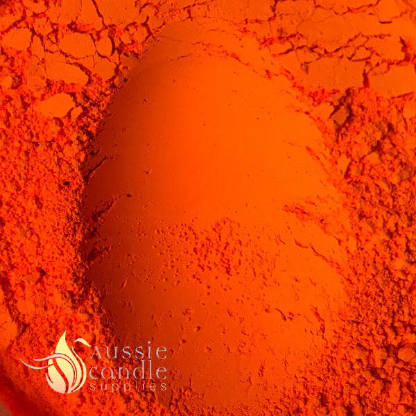 Fluorescent Orange Yellow Mica