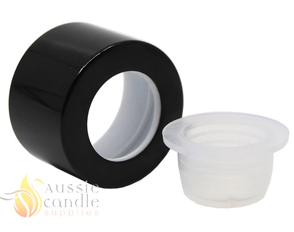 Black Alumite Cap & Bung