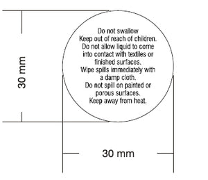 Reed Base Warning Label 3cm