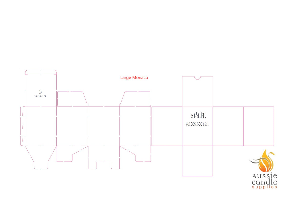 Large Monaco Matt Black Box